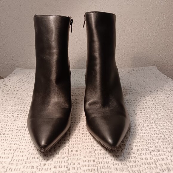 A New Day women's black dress boots asymmetric heel pointed toe sz 11 - Picture 2 of 13